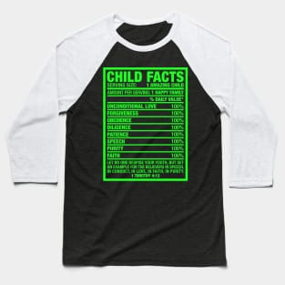 CHILD FACTS Baseball T-Shirt